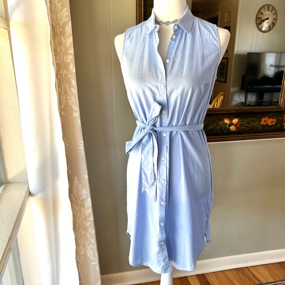 Banana Republic Sleeveless Shirt Dress